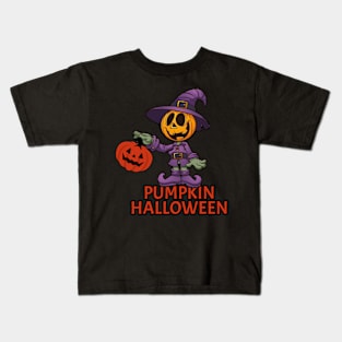 Pumpkinman halloween Kids T-Shirt